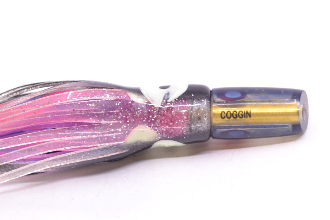 Coggin Lures Iridescent Pearl Black Back Mini Baby Peanut Stick 4.5" 1oz Skirted Black-Clear