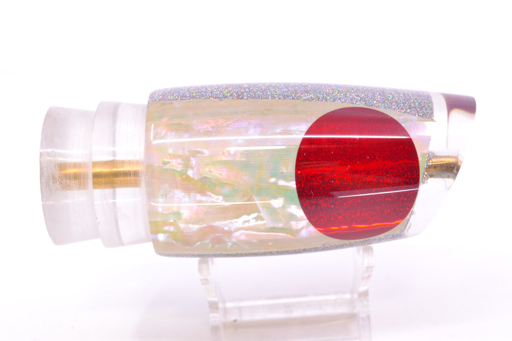 Koya Lures White MOP Holographic Pearl Medium Poi Dog 14" 7.5oz