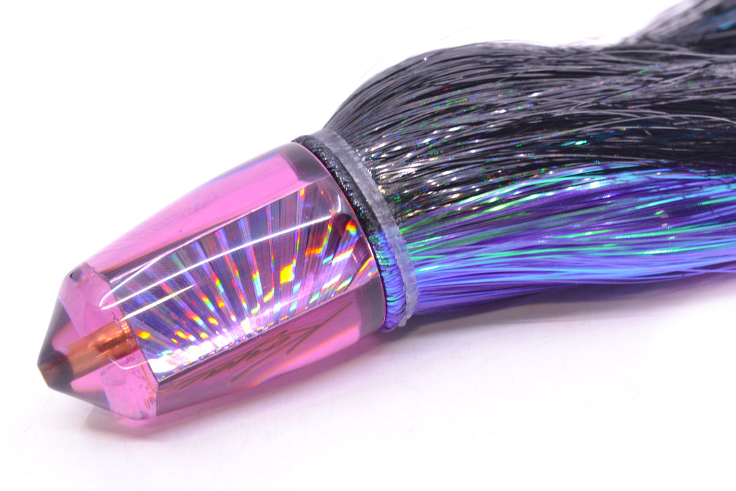 Koya Lures Purple Rainbow Starburst Bullet 9"+ 7.5oz Strobez Black-Purple/Ice Blue GZE