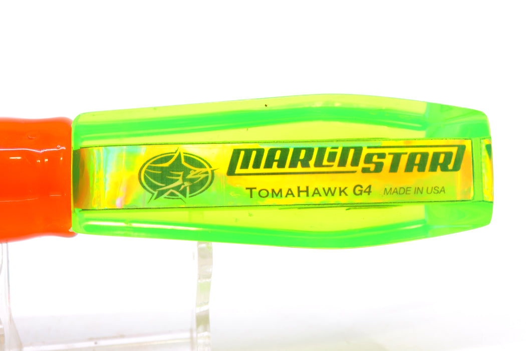 Marlinstar Chartreuse MOP Medium Tomahawk G4 9"+ 5.2oz Skirted Guacamaya GZE