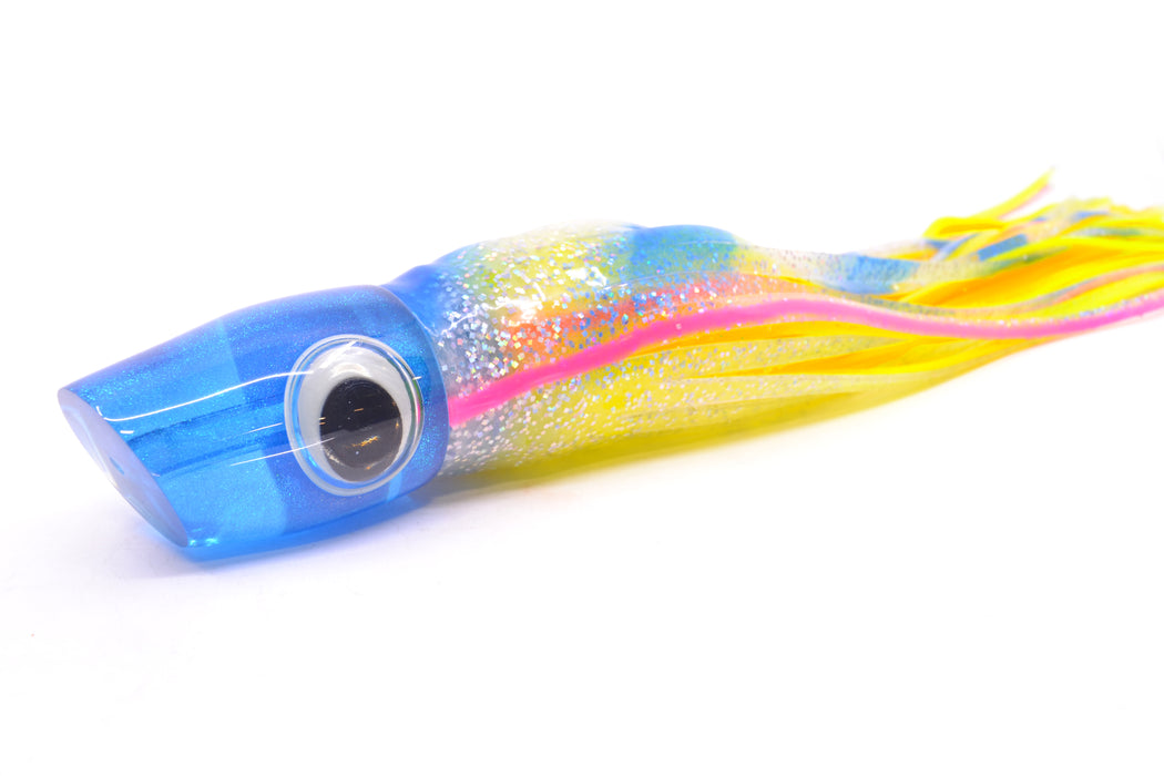 Joe Yee Lures by KEGZ Blue Pearl Doll Eyes Apollo 12" 7.4oz Skirted Blue Bars/Chartreuse GZE