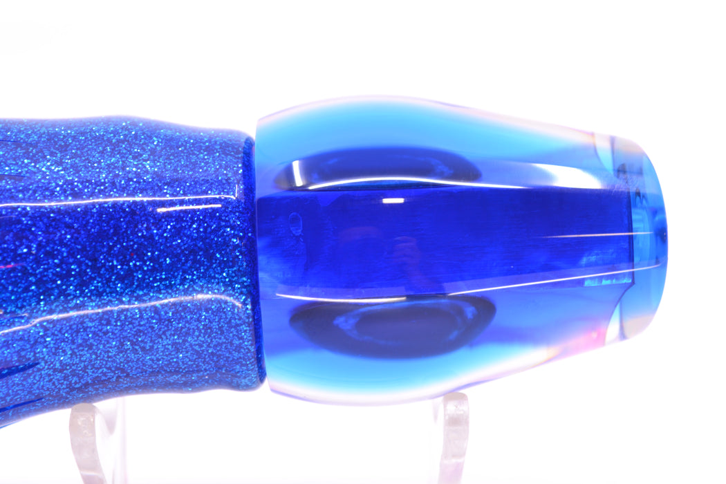 Moyes Lures Pink MOP Blue Back Taxi Eyes Medium Sumo 12" 6.8oz Skirted Blue-Silver GZE