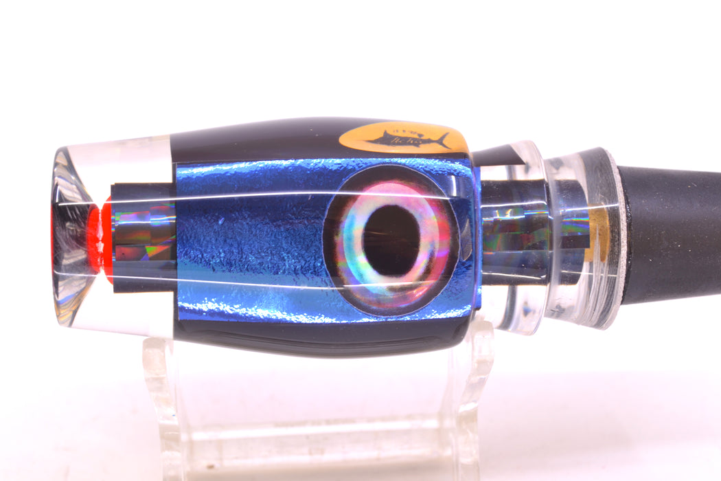 Aloha Lures Black Wrap Blue-Purple Dichro Black Aurora Back Kona Mongo 9" 5.2oz