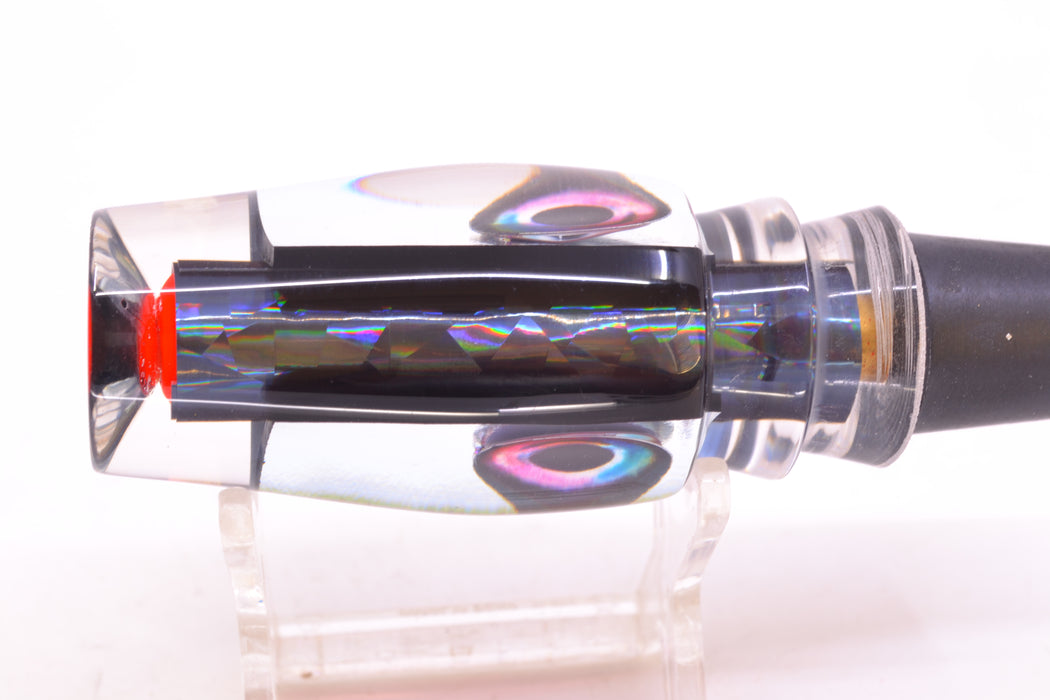 Aloha Lures Black Wrap Blue-Purple Dichro Black Aurora Back Kona Mongo 9" 5.2oz