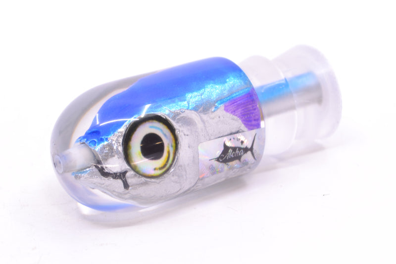 Aloha Lures Blue-Ice Blue Back Purple Fins Magic Malolo 9" 3oz