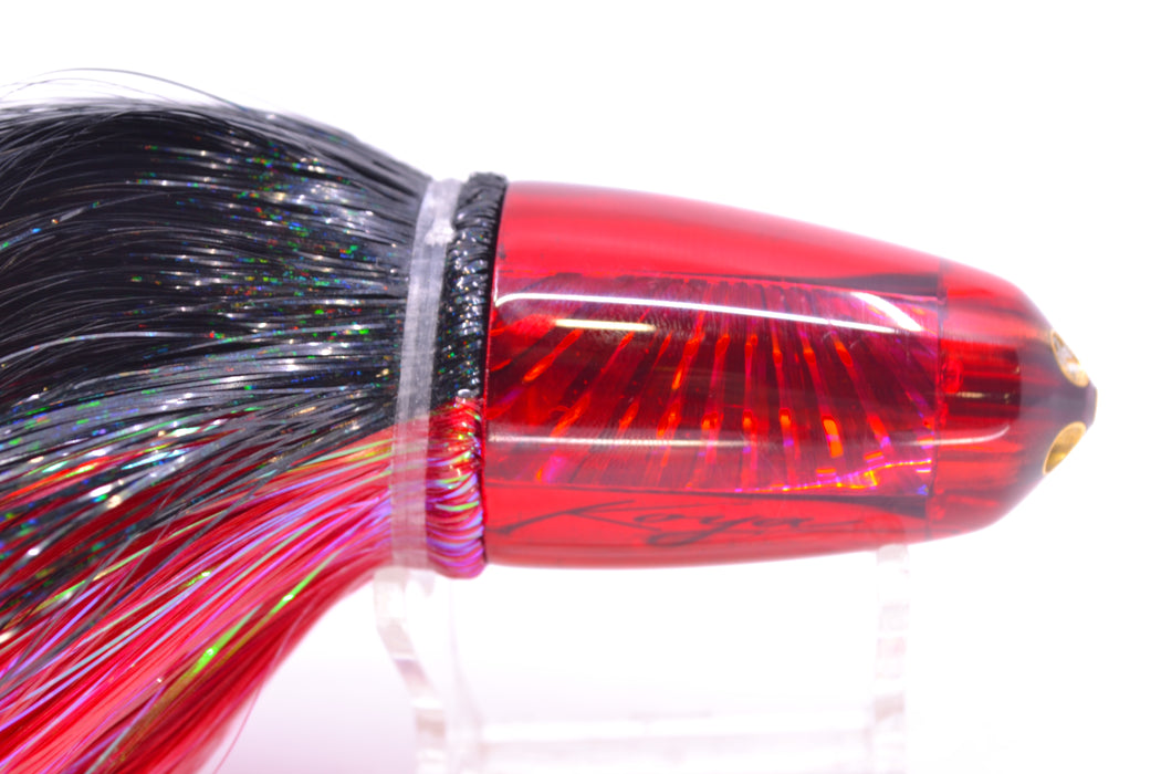 Koya Lures Red Rainbow Starburst 1/4" Jet Clean Sweep Bullet 10" 7oz Strobez Black-Red GZE