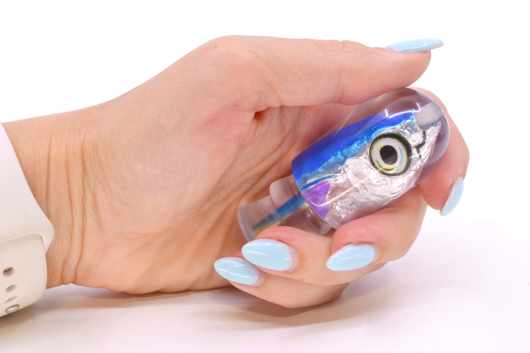 Aloha Lures Blue-Ice Blue Back Purple Fins Magic Malolo 9" 3oz