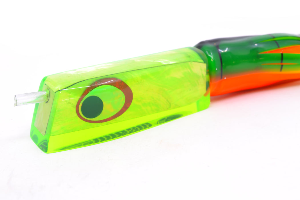 Marlinstar Chartreuse MOP Medium Tomahawk G4 9"+ 5.2oz Skirted Guacamaya GZE