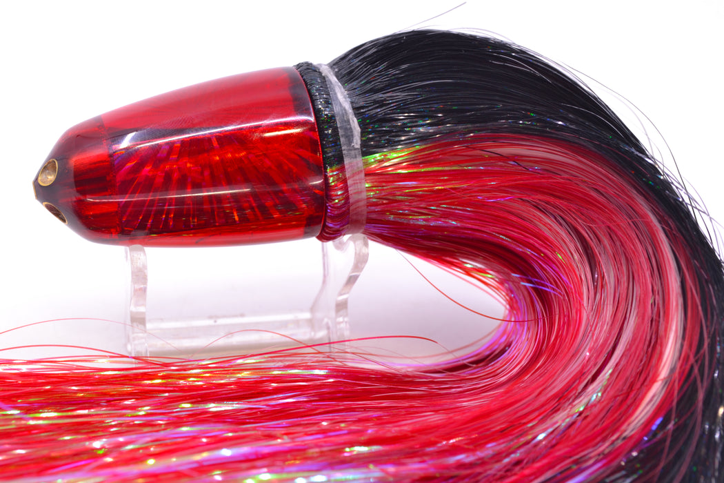 Koya Lures Red Rainbow Starburst 1/4" Jet Clean Sweep Bullet 10" 7oz Strobez Black-Red GZE