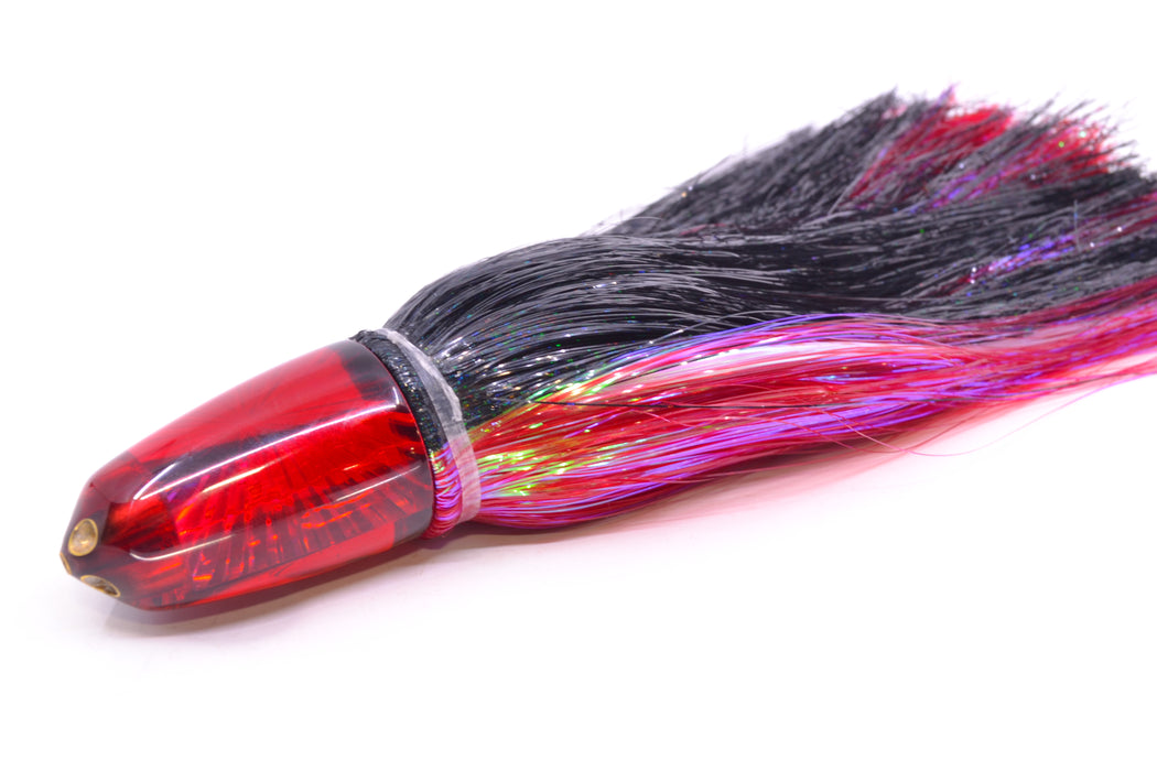 Koya Lures Red Rainbow Starburst 1/4" Jet Clean Sweep Bullet 10" 7oz Strobez Black-Red GZE