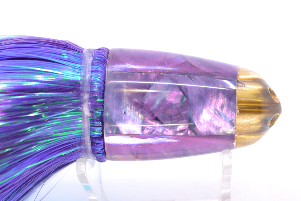 Koya Lures Purple MOP 1/4" Jet Clean Sweep Bullet 10" 7oz Strobez Purple-Ice Blue GZE