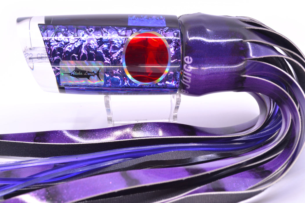 Aloha Lures Purple Dichro Black Back Smash Bait 14" 12.2oz FT Vinyl Grape Juice GZE