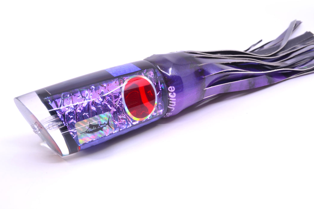 Aloha Lures Purple Dichro Black Back Smash Bait 14" 12.2oz FT Vinyl Grape Juice GZE