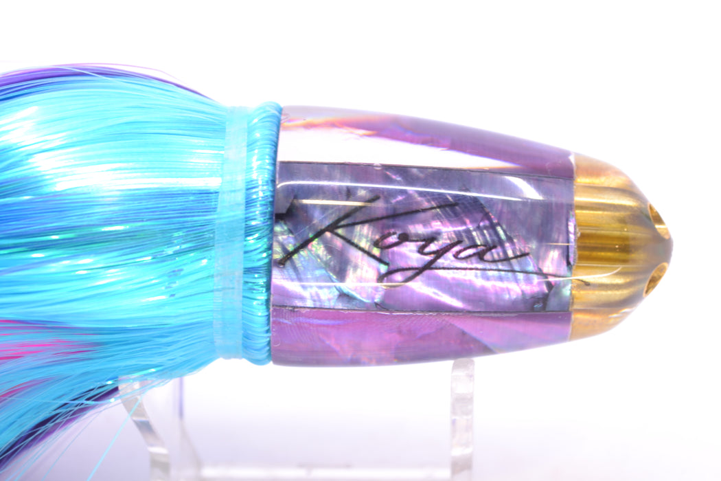 Koya Lures Purple MOP 1/4" Jet Clean Sweep Bullet 10" 7oz Strobez Purple-Ice Blue GZE
