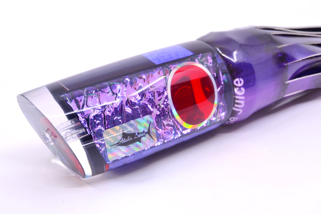 Aloha Lures Purple Dichro Black Back Smash Bait 14" 12.2oz FT Vinyl Grape Juice GZE