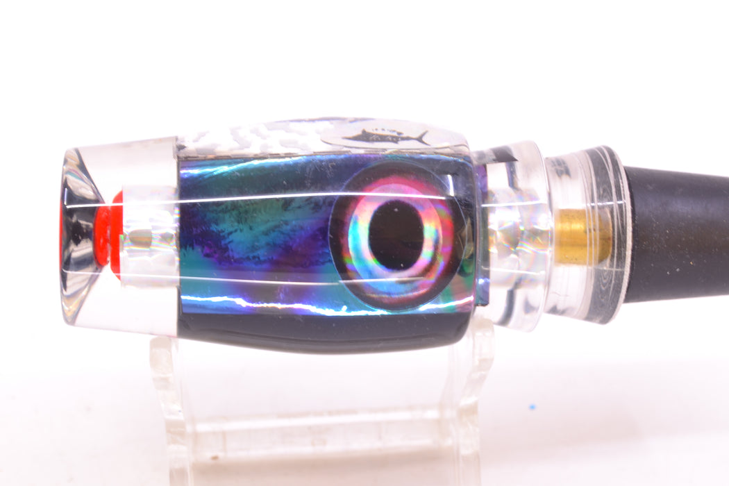 Aloha Lures Silver Wrap Turquoise-Purple Dichro Black Back Kona Mongo 9" 5.2oz