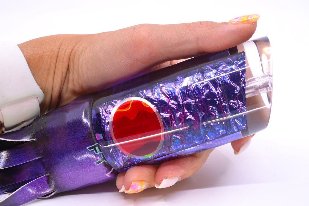Aloha Lures Purple Dichro Black Back Smash Bait 14" 12.2oz FT Vinyl Grape Juice GZE