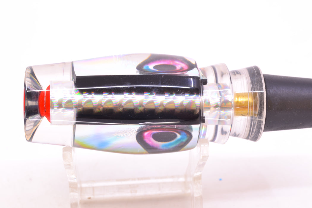 Aloha Lures Silver Wrap Turquoise-Purple Dichro Black Back Kona Mongo 9" 5.2oz