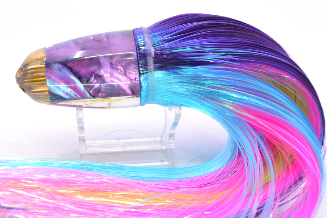 Koya Lures Purple MOP 1/4" Jet Clean Sweep Bullet 10" 7oz Strobez Purple-Ice Blue GZE