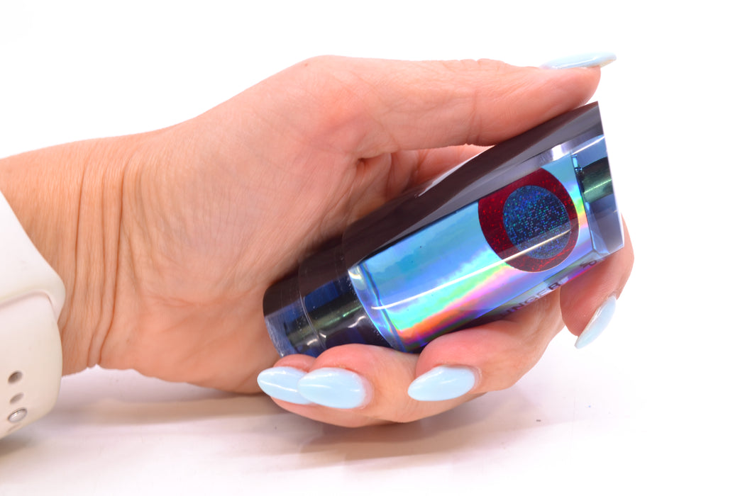 Koya Lures Ice Blue Rainbow Black Back Black-Red Eyes JP Small Lunger 10" 3.5oz