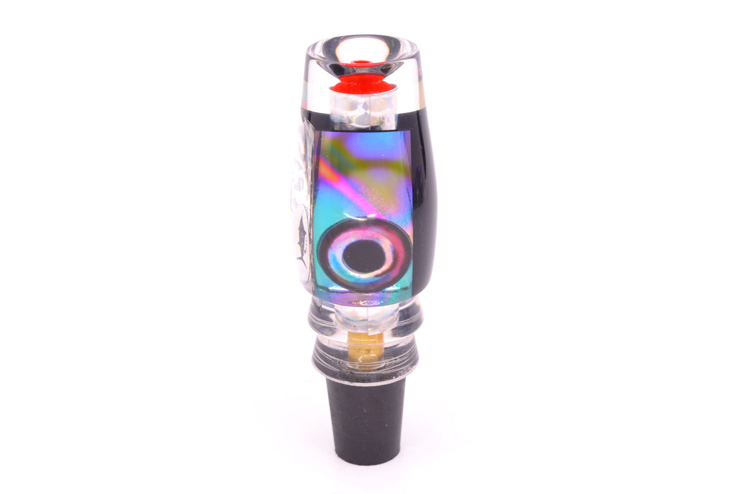 Aloha Lures Silver Wrap Turquoise-Purple Dichro Black Back Kona Mongo 9" 5.2oz