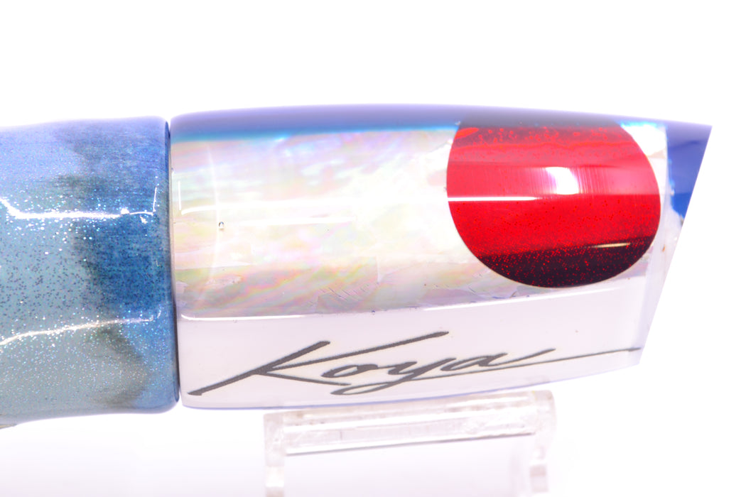 Koya Lures White Awabi Shell Blue Back Medium Poi Dog 14" 10oz FT Aku Revisited
