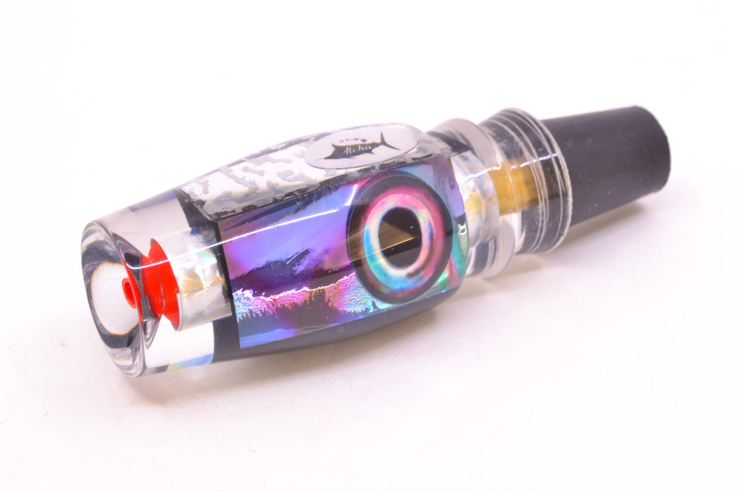Aloha Lures Silver Wrap Turquoise-Purple Dichro Black Back Kona Mongo 9" 5.2oz