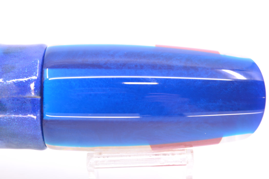 Koya Lures White Awabi Shell Blue Back Medium Poi Dog 14" 10oz FT Aku Revisited