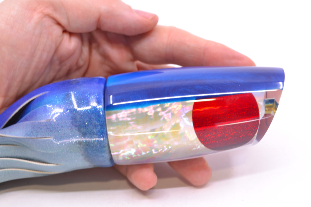 Koya Lures White Awabi Shell Blue Back Medium Poi Dog 14" 10oz FT Aku Revisited