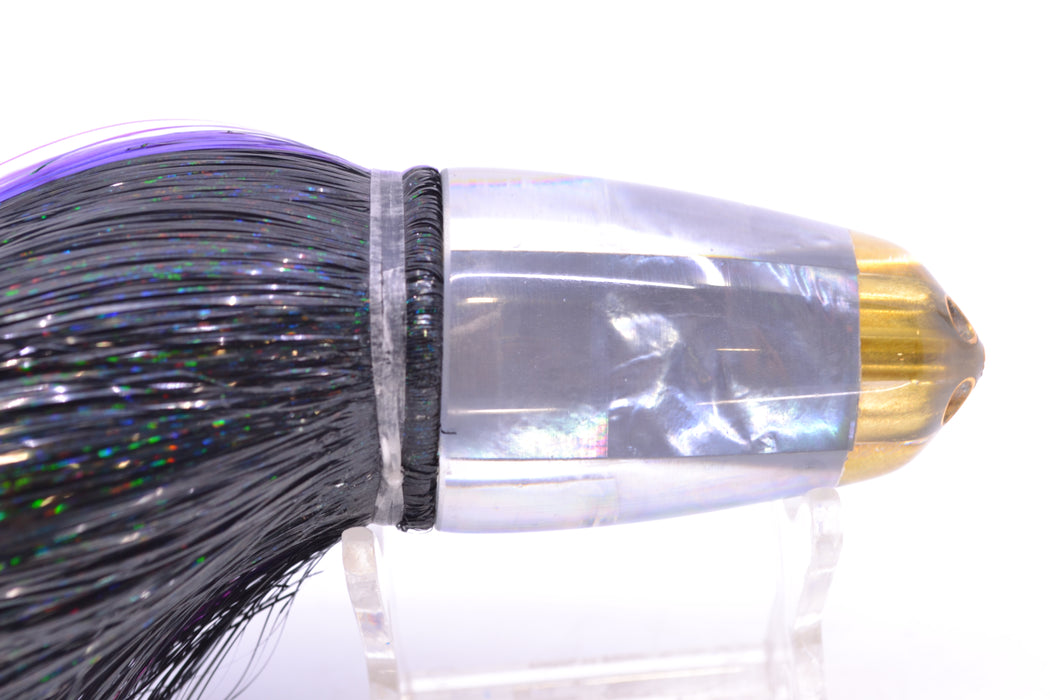 Koya Lures Gray MOP 1/4" Jet Clean Sweep Bullet 10" 7oz Strobez Black-Purple GZE