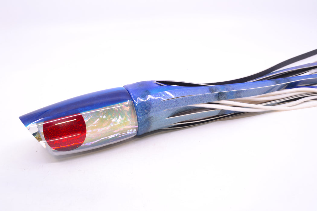Koya Lures White Awabi Shell Blue Back Medium Poi Dog 14" 10oz FT Aku Revisited