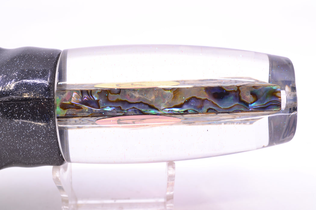 Bonze Lures Paua Shell Red Eyes Notorious 14" 10.5oz Vinyl Black GZE