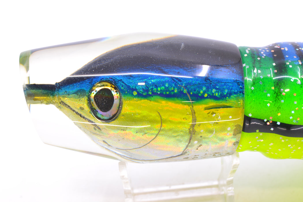 Ali'i Kai Lures Yellowfin Fish Head Tahitian Pirate 14" 7.5oz BOM Skirted