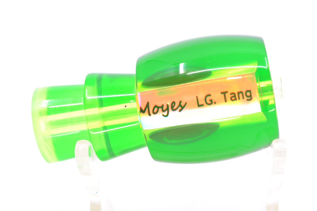 Moyes Lures Chartreuse MOP Green Back Taxi Eyes Large Tang 9" 2oz