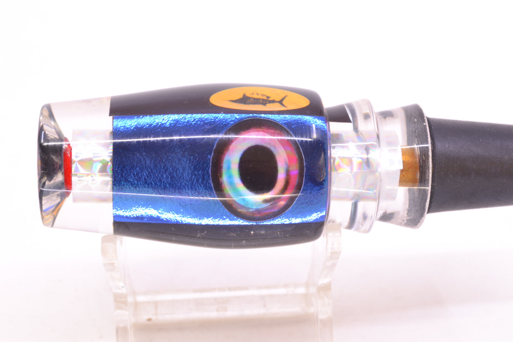 Aloha Lures Silver Wrap Blue-Purple Dichro Black Aurora Back Kona Mongo 9" 5.2oz