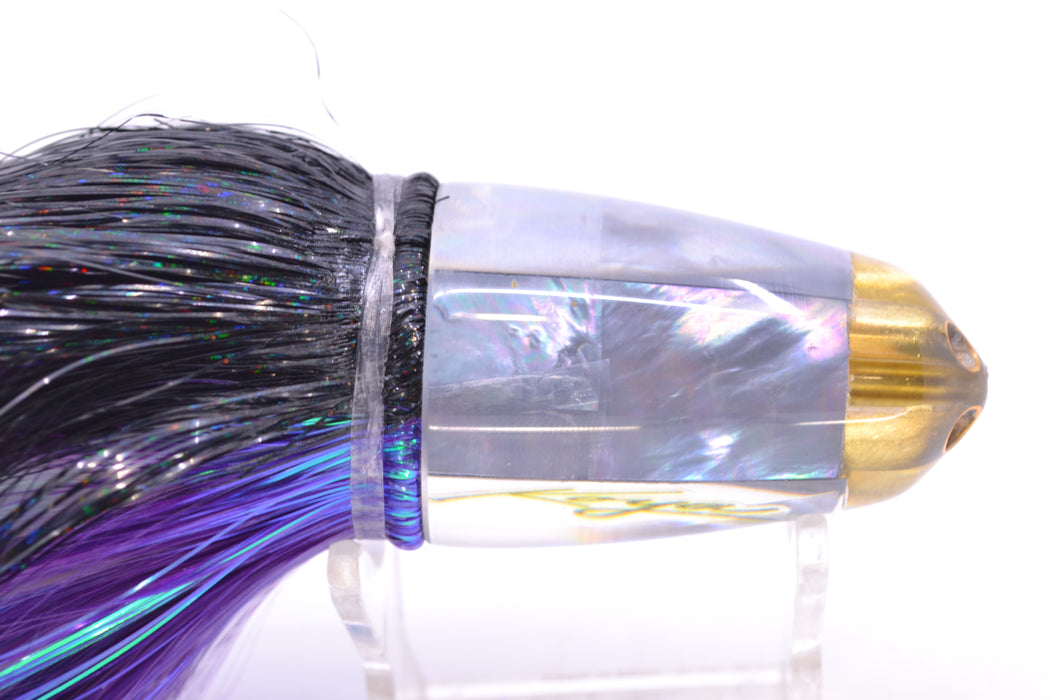 Koya Lures Gray MOP 1/4" Jet Clean Sweep Bullet 10" 7oz Strobez Black-Purple GZE