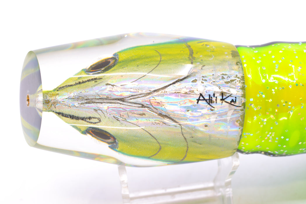Ali'i Kai Lures Yellowfin Fish Head Tahitian Pirate 14" 7.5oz BOM Skirted