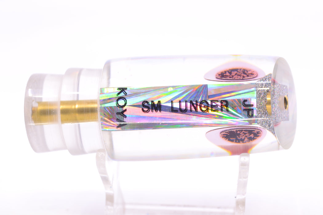 Koya Lures Silver Rainbow Starburst Black-Red Eyes JP Small Lunger 10" 3.5oz
