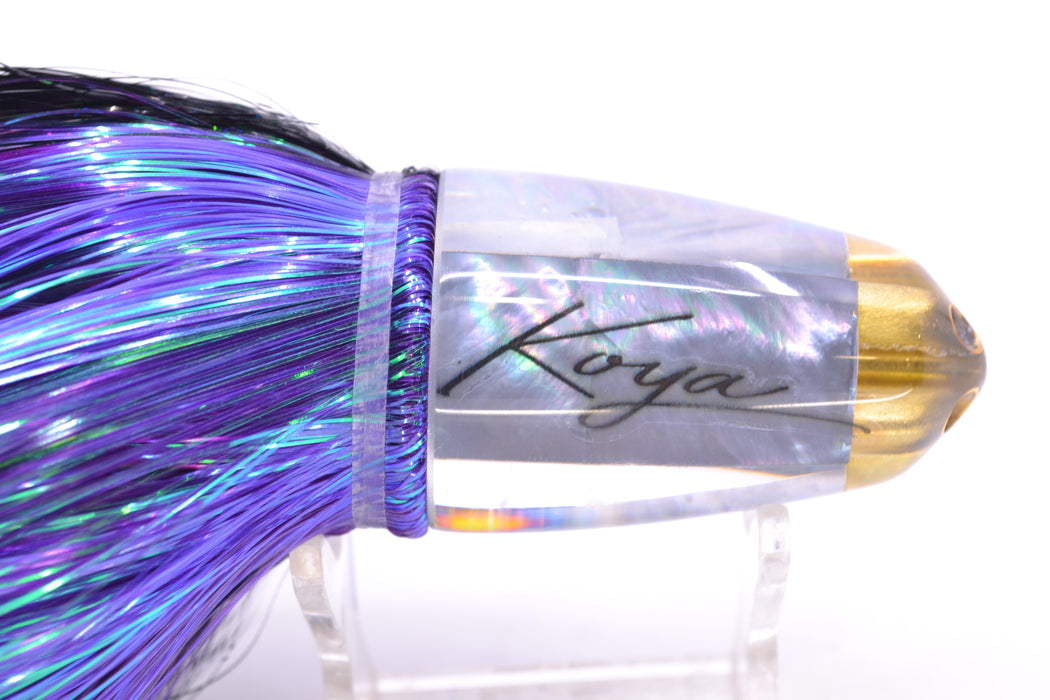 Koya Lures Gray MOP 1/4" Jet Clean Sweep Bullet 10" 7oz Strobez Black-Purple GZE