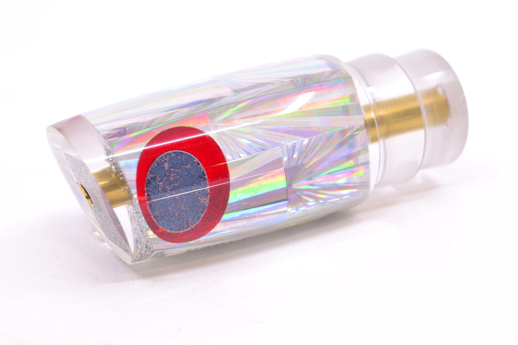 Koya Lures Silver Rainbow Starburst Black-Red Eyes JP Small Lunger 10" 3.5oz