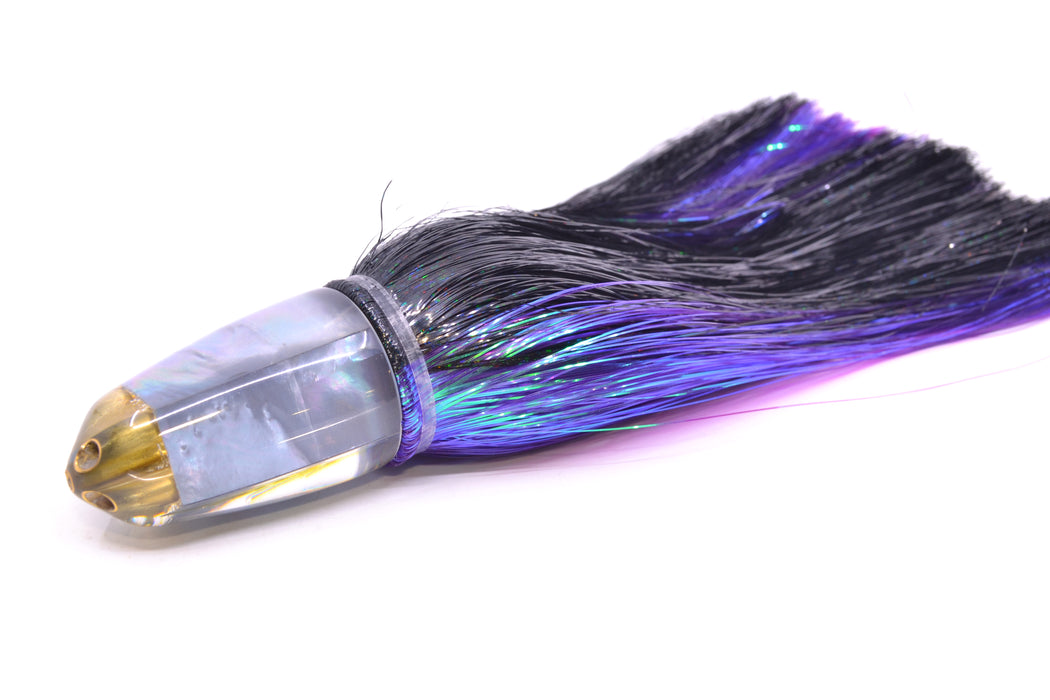 Koya Lures Gray MOP 1/4" Jet Clean Sweep Bullet 10" 7oz Strobez Black-Purple GZE