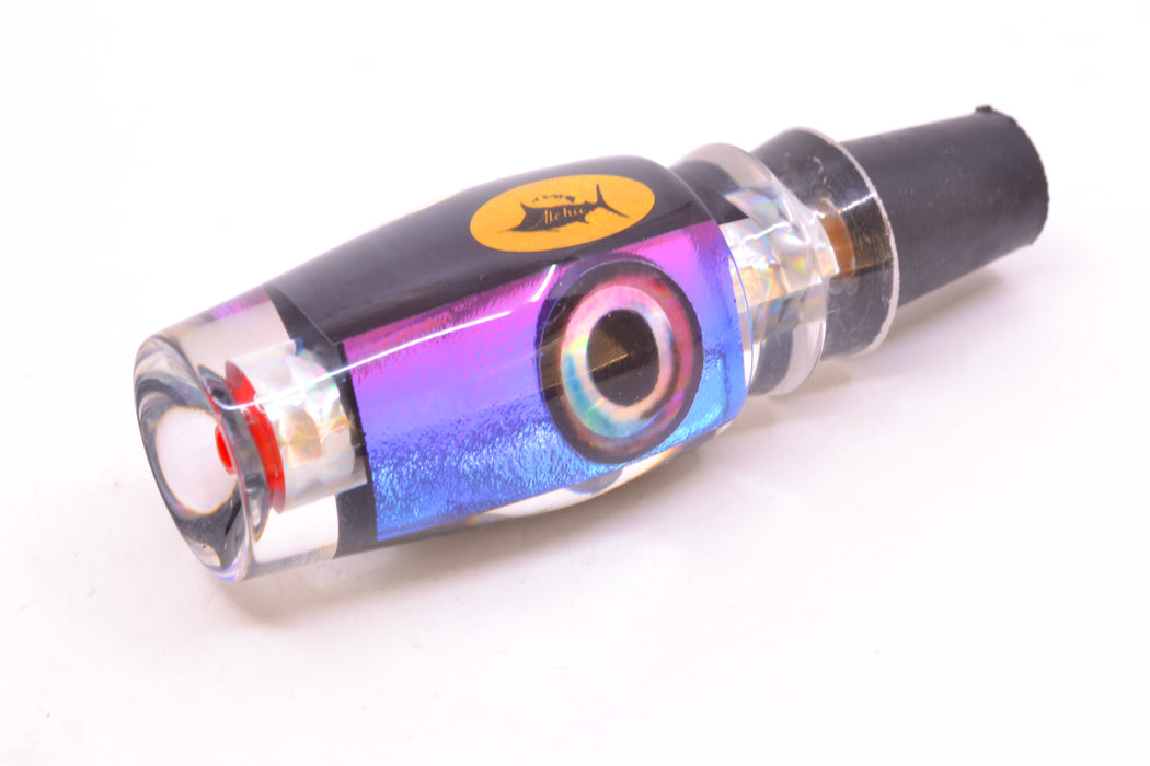 Aloha Lures Silver Wrap Blue-Purple Dichro Black Aurora Back Kona Mongo 9" 5.2oz