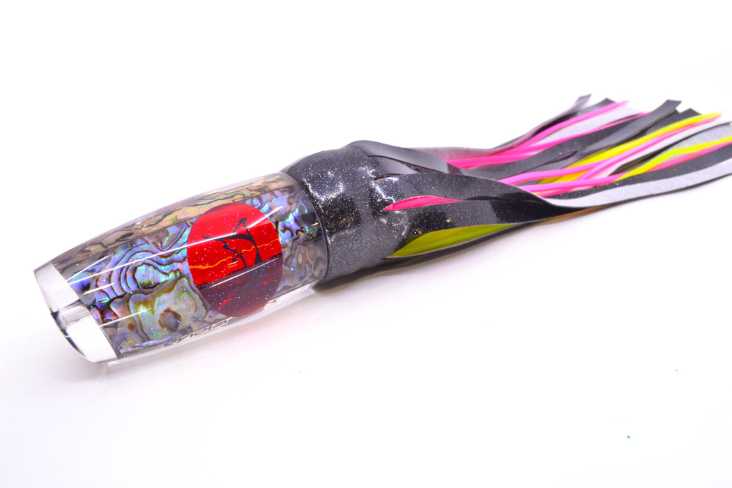 Bonze Lures Paua Shell Red Eyes Notorious 14" 10.5oz Vinyl Black GZE