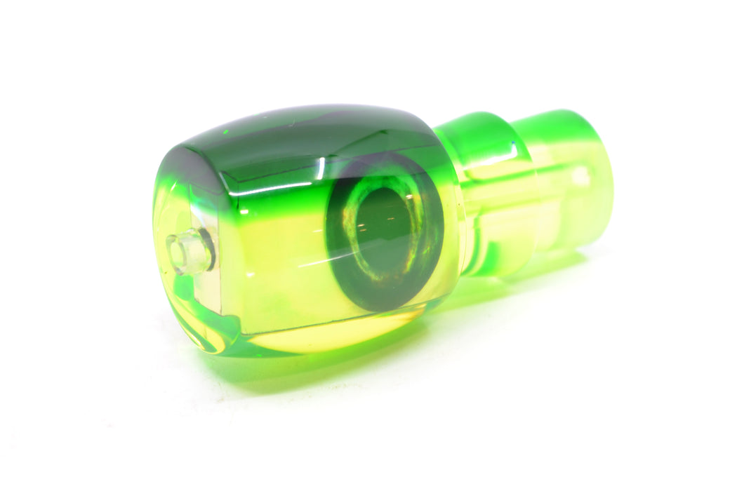 Moyes Lures Chartreuse MOP Green Back Taxi Eyes Large Tang 9" 2oz