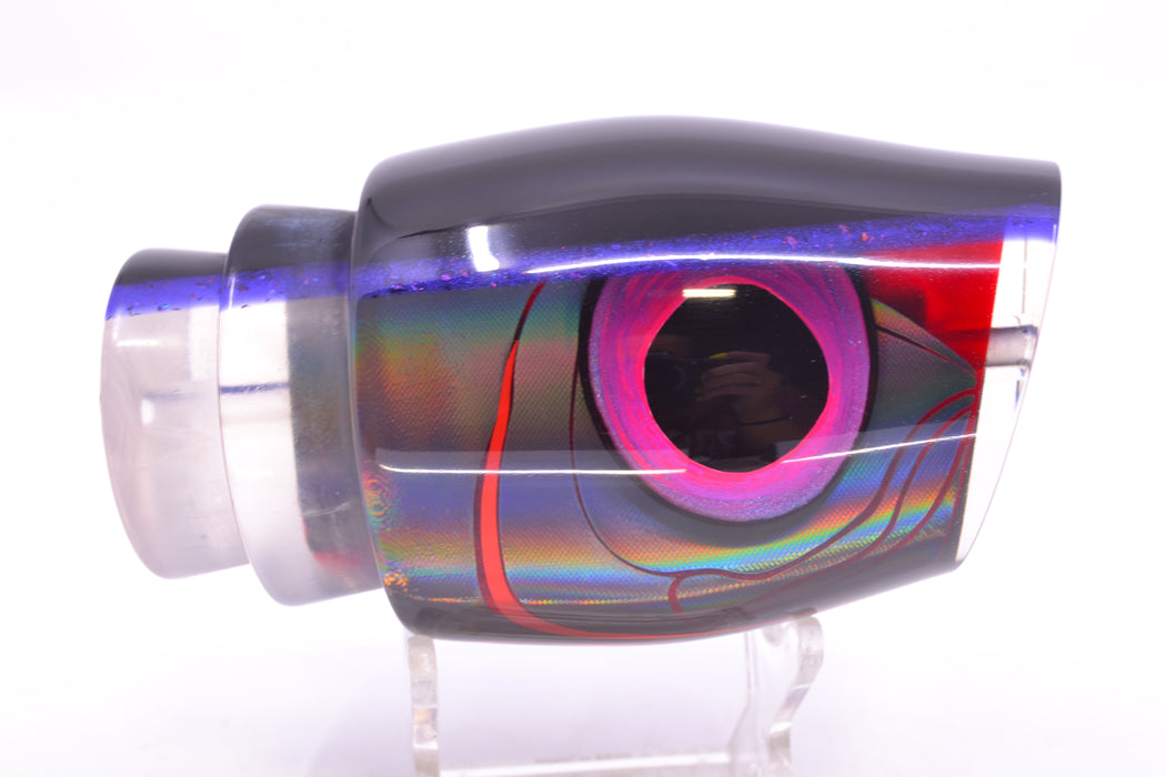 LS Lures Red Pearl Black Rainbow Details Black-Purple Back XL Gremlin 14" 10.5oz GZE