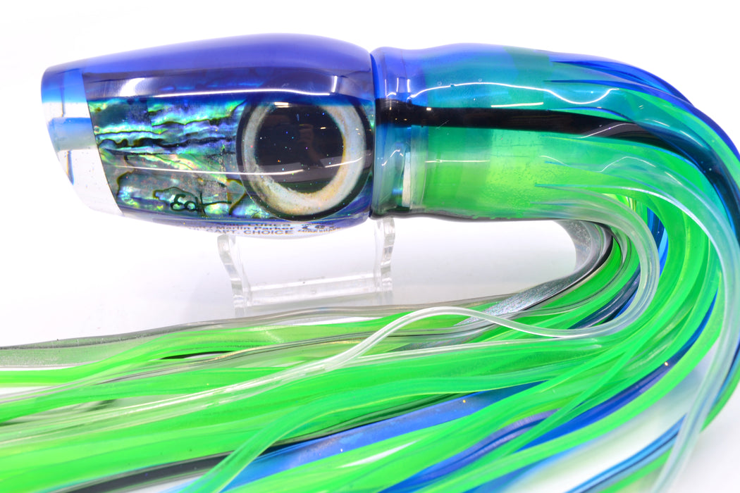 Marlin Magic Blue-Purple Abalone Blue Back Taxi Eyes Captain's Choice 14" 12.5oz Skirted
