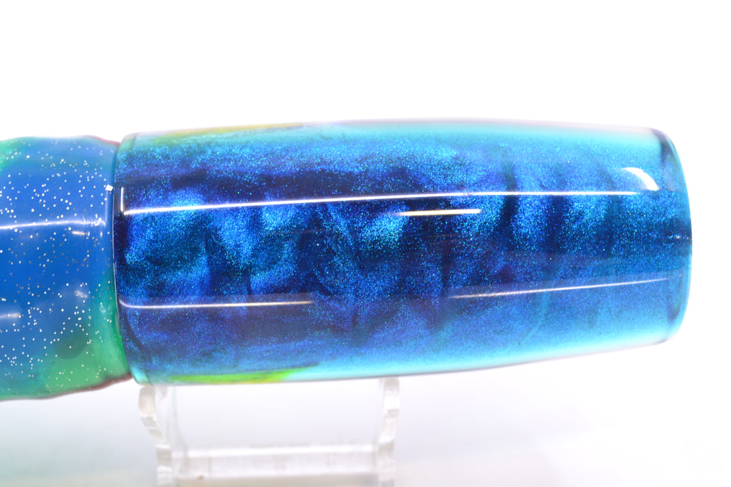 Ali'i Kai Lures Opelu Blue-Teal Back Large Hard Head 14" 11.2oz BOM Skirted