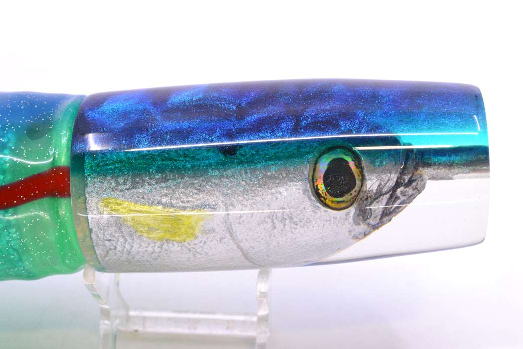 Ali'i Kai Lures Opelu Blue-Teal Back Large Hard Head 14" 11.2oz BOM Skirted