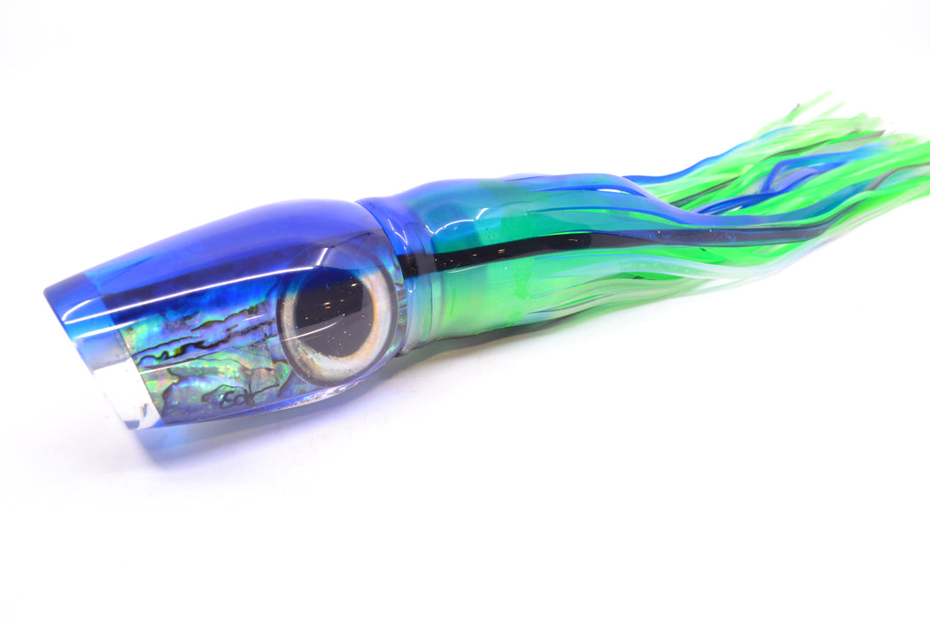 Marlin Magic Blue-Purple Abalone Blue Back Taxi Eyes Captain's Choice 14" 12.5oz Skirted