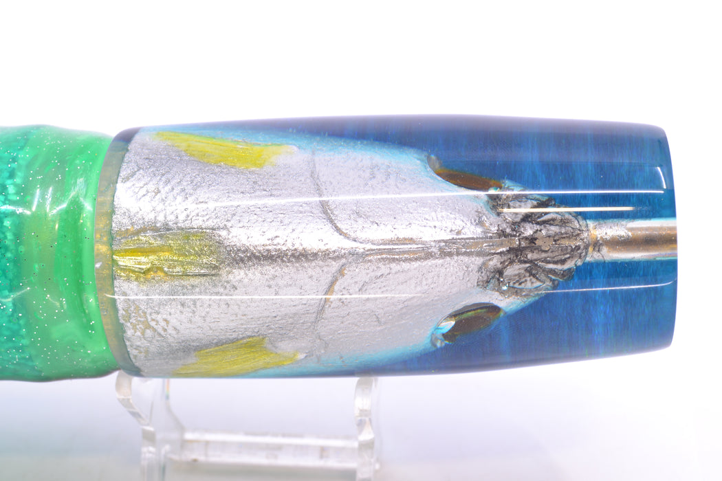 Ali'i Kai Lures Opelu Blue-Teal Back Large Hard Head 14" 11.2oz BOM Skirted